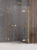 NEW TRENDY Kabina prysznicowa podwójne drzwi uchylne AVEXA GOLD SHINE Linia Platinium 120x110x200 EXK-1868